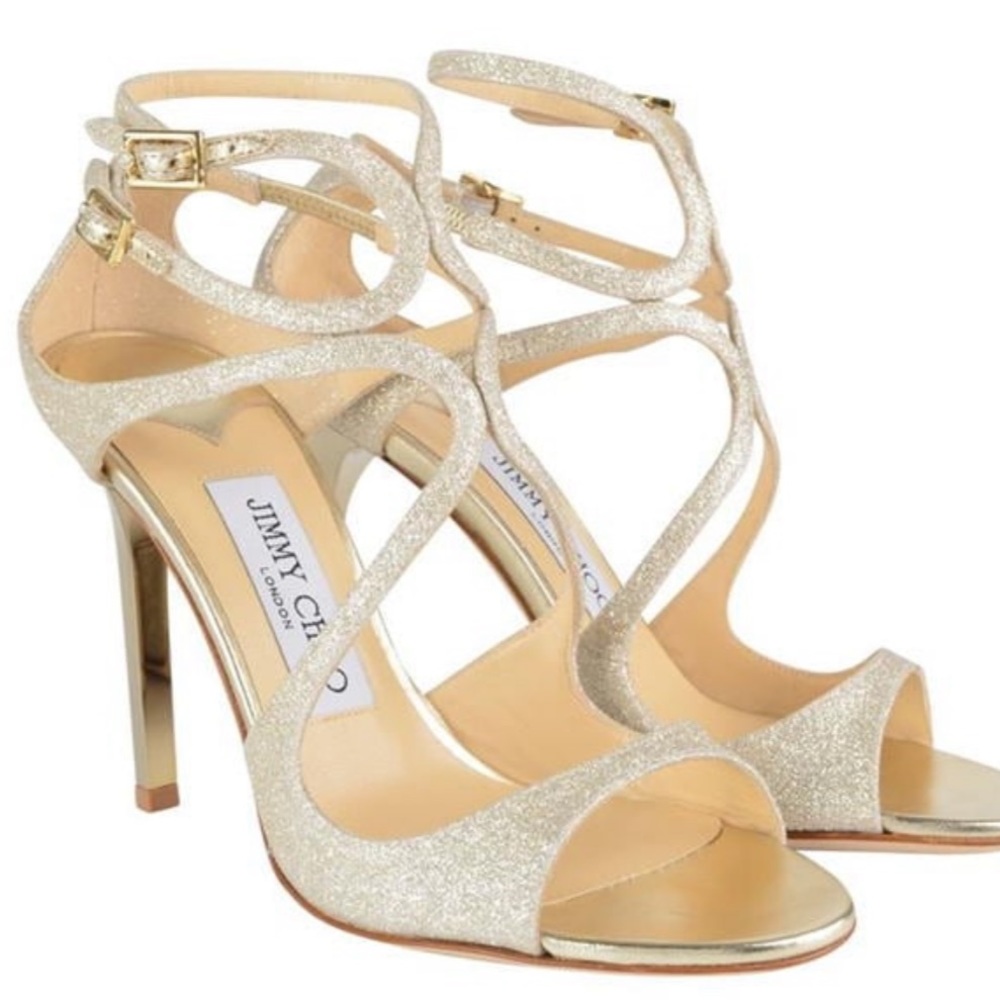 Jimmy Choo Lang Glitter Sandal